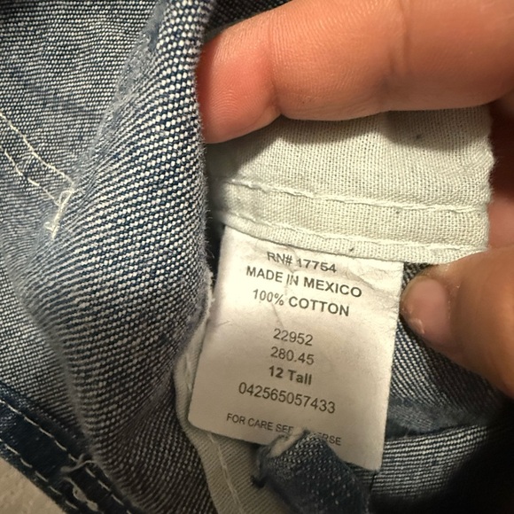 Vintage Key Women's Blue Denim Overalls Size 12 Tall - Picture 4 of 13